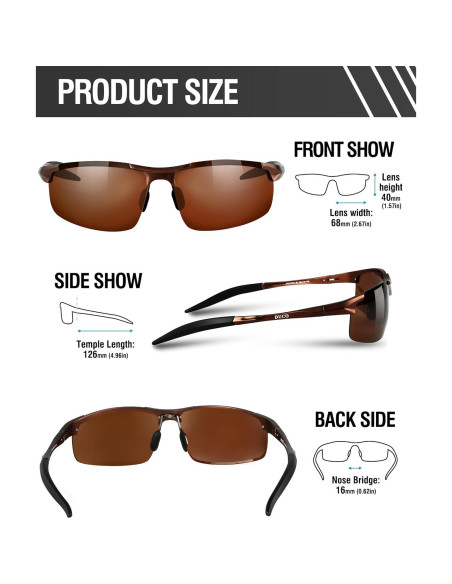 Gafas de sol deportivas DUCO 8177 polarizadas UV400