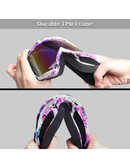 Gafas de Motocross 4-FQ HB-306 Camuflaje Rosa UV 100%