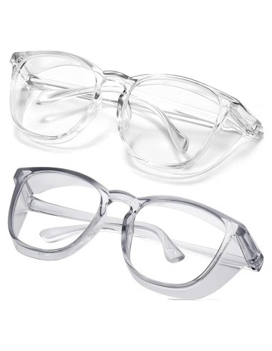 Gafas de Seguridad SQIMZAR Transparentes Anti Rayones UV