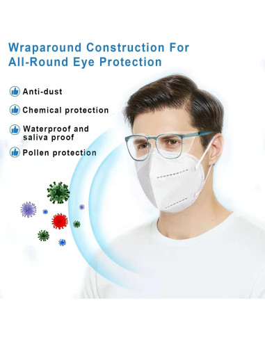 Gafas de Seguridad SQIMZAR Transparentes Anti Rayones UV