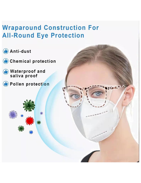 Gafas de Seguridad SQIMZAR Antiempañamiento Leopardo