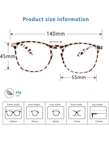 Gafas de Seguridad SQIMZAR Antiempañamiento Leopardo