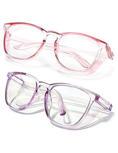 Gafas de Seguridad SQIMZAR Rosa Claro Anti Rayones UV