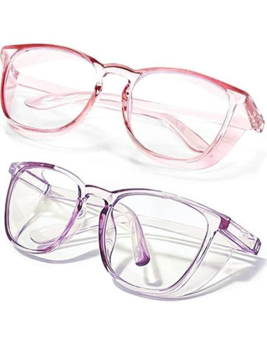 Gafas de Seguridad SQIMZAR Rosa Claro Anti Rayones UV