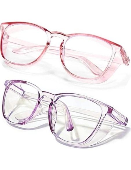 Gafas de Seguridad SQIMZAR Rosa Claro Anti Rayones UV