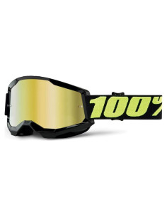 Gafas de Motocross 100% Strata 2 Arena - Lente Espejo Dorado