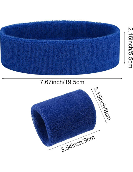 Conjunto de 6 Piezas Diadema y Pulseras Aster Azul Conjunto de 6 Piezas Diadema y Pulseras Aster Azul