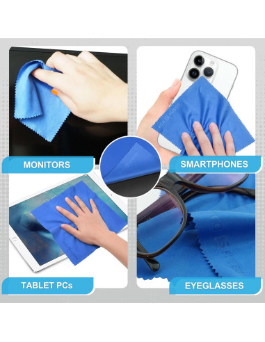 Paño de limpieza de microfibra Eco-Fused 6 unidades 17,78x15,24 cm