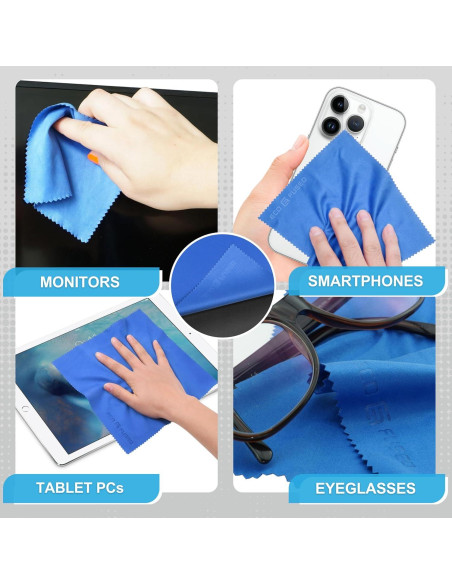 Paño de limpieza de microfibra Eco-Fused 6 unidades 17,78x15,24 cm