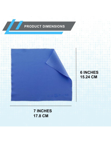Paño de limpieza de microfibra Eco-Fused 6 unidades 17,78x15,24 cm