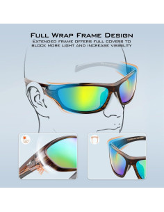 Gafas de sol deportivas KastKing Hiwassee polarizadas UV 2