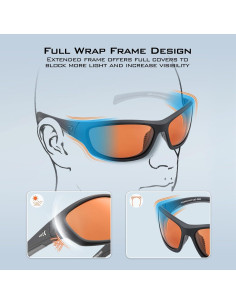 Gafas de sol polarizadas KastKing Hiwassee unisex UV 2