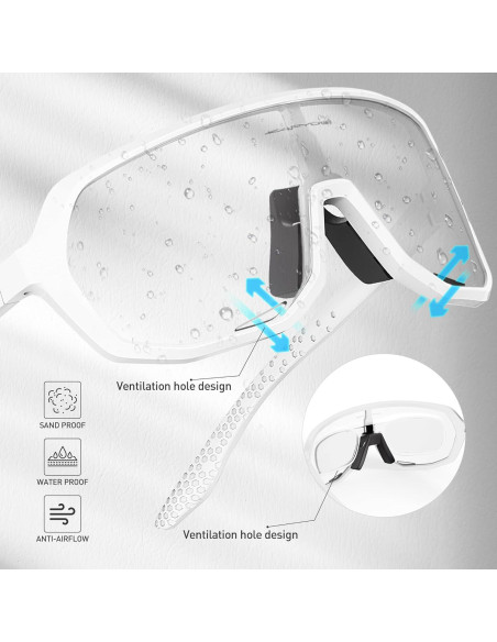 Gafas de Ciclismo KAPVOE Fotoquímicas UV400 para Adultos