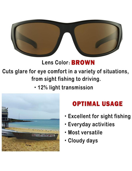 Gafas de sol BNUS polarizadas con lentes de vidrio - Alta definición