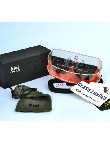 Gafas de sol BNUS polarizadas con lentes de vidrio - Alta definición