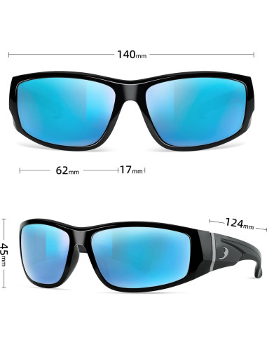 Gafas de sol BNUS polarizadas con lente de vidrio - Moda