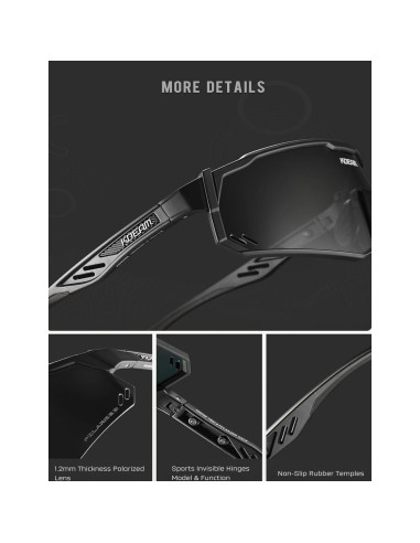 Gafas de sol polarizadas ZEMFAY UV400 para deportes