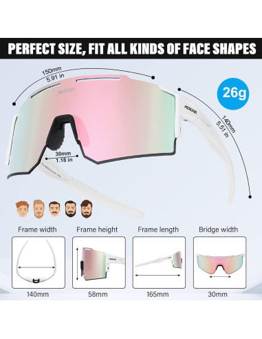 Gafas de sol ZEMFAY UV400 para ciclismo y deportes