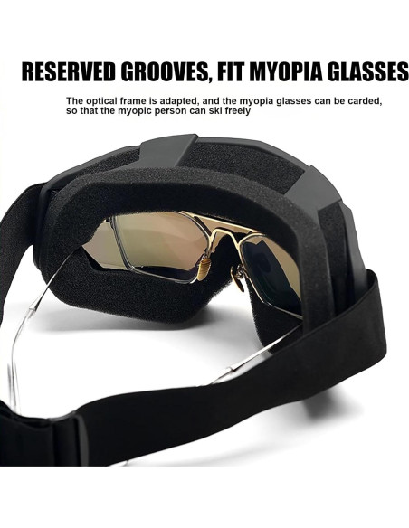 Juego de 2 Gafas de Motocicleta Immoono con Máscaras