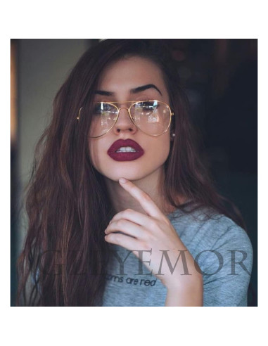 Gafas Aviador Gleyemor Anti Luz Azul Unisex 58mm