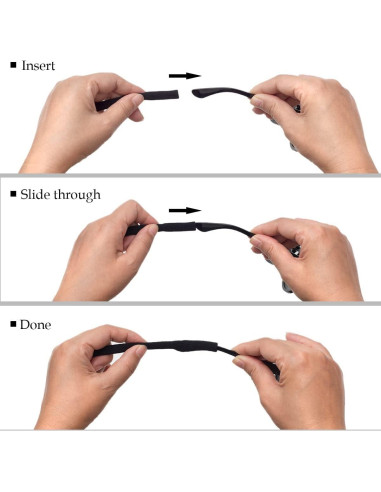 Correa Ajustable para Gafas 2 PCS Nylon Spandex Unisex