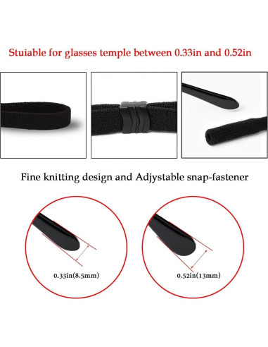 Correa Ajustable para Gafas 2 PCS Nylon Spandex Unisex