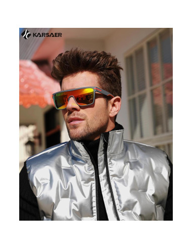 Gafas de sol deportivas Karsaer TR90 polarizadas para hombres