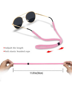 Correa Ajustable para Gafas 2 PCS Unisex 30 cm Antideslizante 2