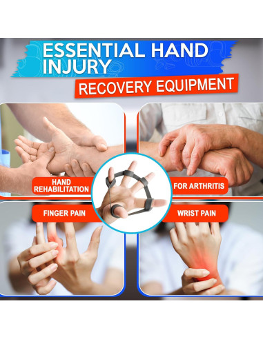 6 Bandas de Resistencia de Silicona SVICHOCHKA para Dedos