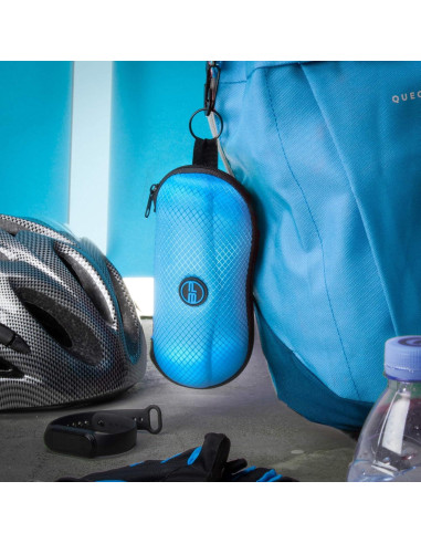 Estuche Semi Duro BLUPOND para Gafas con Clip y Gancho