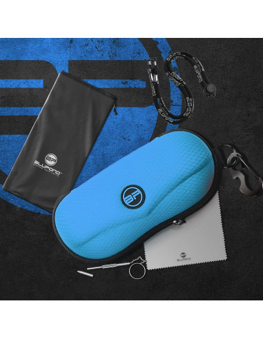 Estuche Semi Duro BLUPOND para Gafas con Clip y Gancho