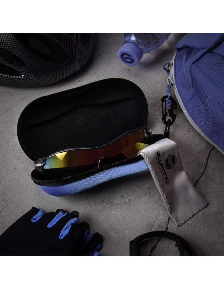 Estuche Semi Duro BLUPOND para Gafas con Clip y Gancho