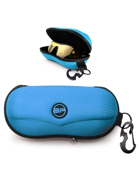 Estuche Semi Duro para Gafas BLUPOND con Gancho Metálico