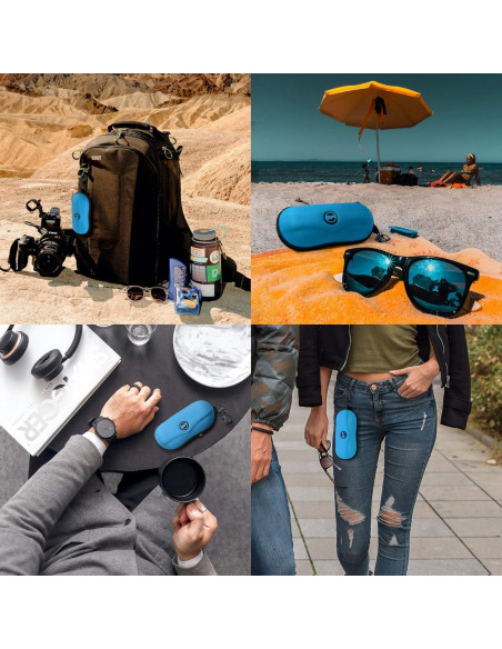 Estuche Semi Duro para Gafas BLUPOND con Gancho Metálico