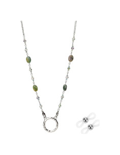 Cadena para Gafas HD-12 Hecho a Mano Verde Oscuro 81 cm