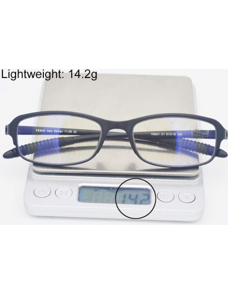 Gafas de lectura azul bloqueadoras 2.50 marca flexible