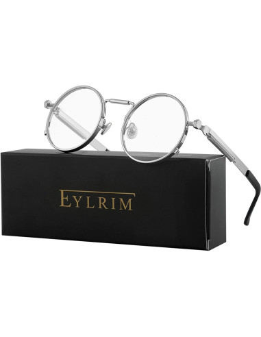 Gafas de sol redondas EYLRIM Eyl8478h 100% UV Plata
