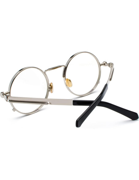 Gafas de sol redondas EYLRIM Eyl8478h 100% UV Plata