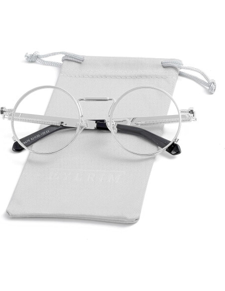 Gafas de sol redondas EYLRIM Eyl8478h 100% UV Plata