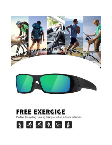 Gafas de sol polarizadas TIANYESY unisex retro deportivas