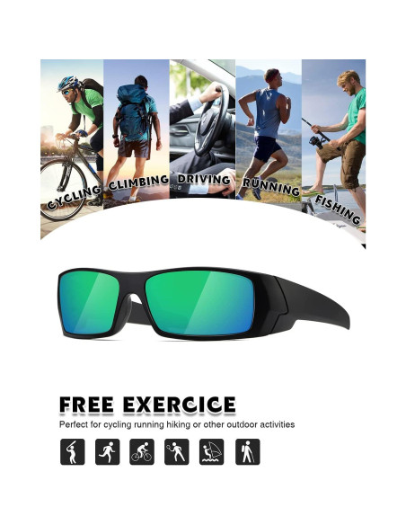 Gafas de sol polarizadas TIANYESY unisex retro deportivas