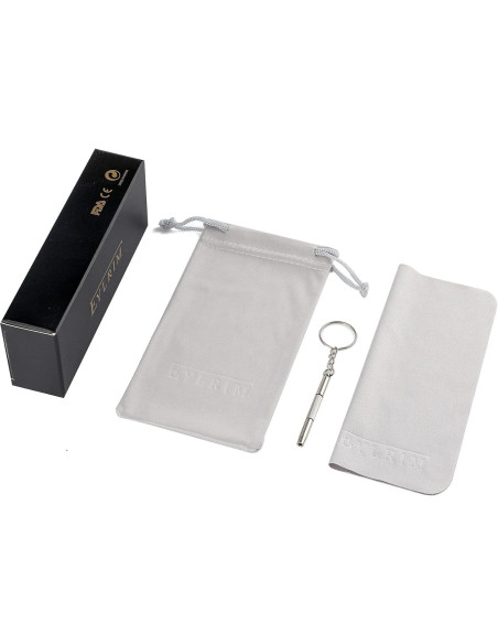 Gafas de sol redondas EYLRIM Eyl8478h 100% UV Plata