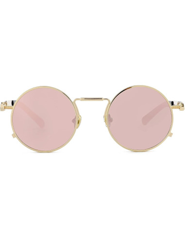 Gafas de sol redondas EYLRIM Eyl8478f 100% UV estilo Steampunk