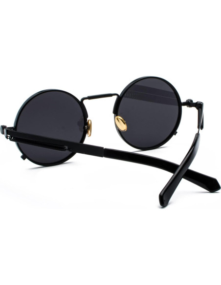 Gafas de sol redondas EYLRIM Eyl8478c 100% UV estilo Steampunk