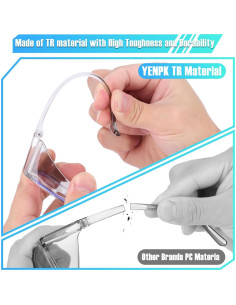 Paquete de 4 Gafas de Seguridad YENPK Anti Niebla UV Azul 2