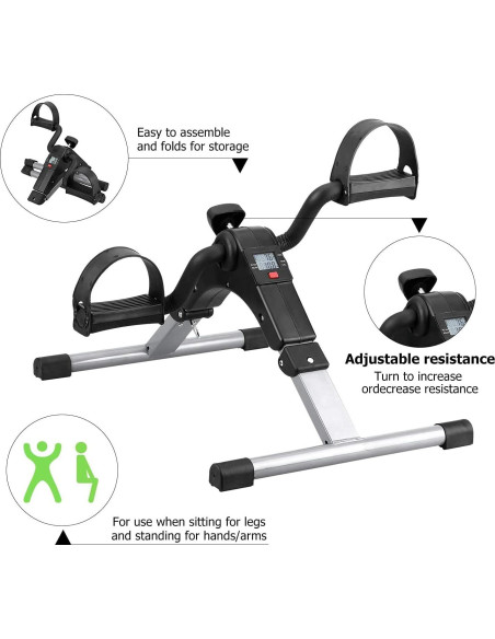 Ejercitador de Pedales Plegable AGM para Brazos y Piernas Ejercitador de Pedales Plegable AGM para Brazos y Piernas