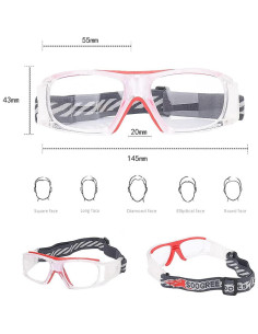 Gafas Deportivas Unisex Antivaho para Baloncesto y Fútbol 2