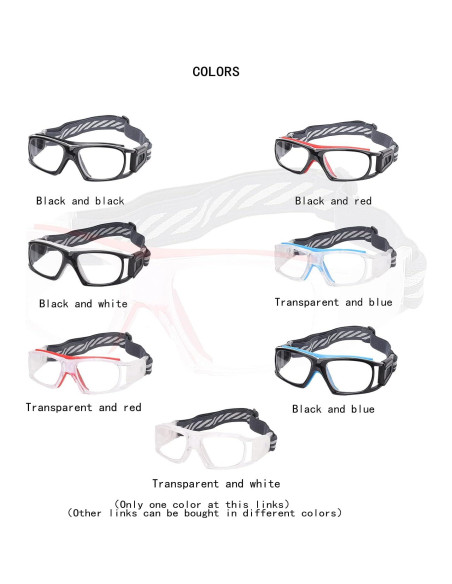 Gafas Deportivas Unisex Antivaho para Baloncesto y Fútbol