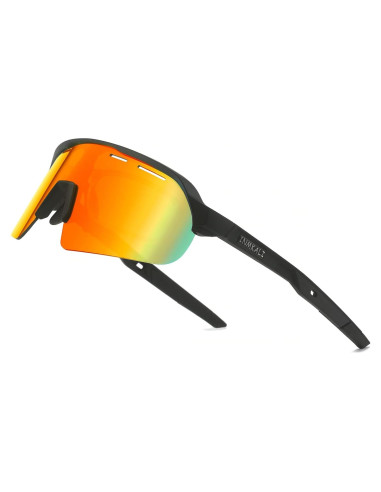 Gafas de Ciclismo INMKALI UV400 Rojo Ajuste Universal