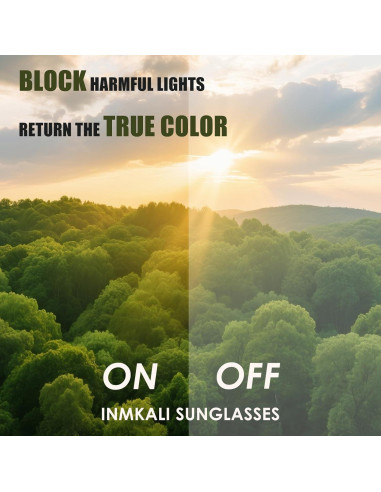 Gafas de Ciclismo INMKALI UV400 Rojo Ajuste Universal